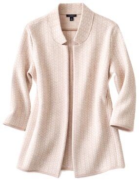 Ann Taylor Factory Taupe Sweater Coat Long Cardigan Thick Knit Size L